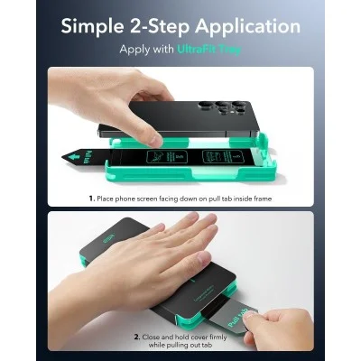 Screen Protector Samsung S25 Ultra Tempered Glass Clear Esr - 2 Packs